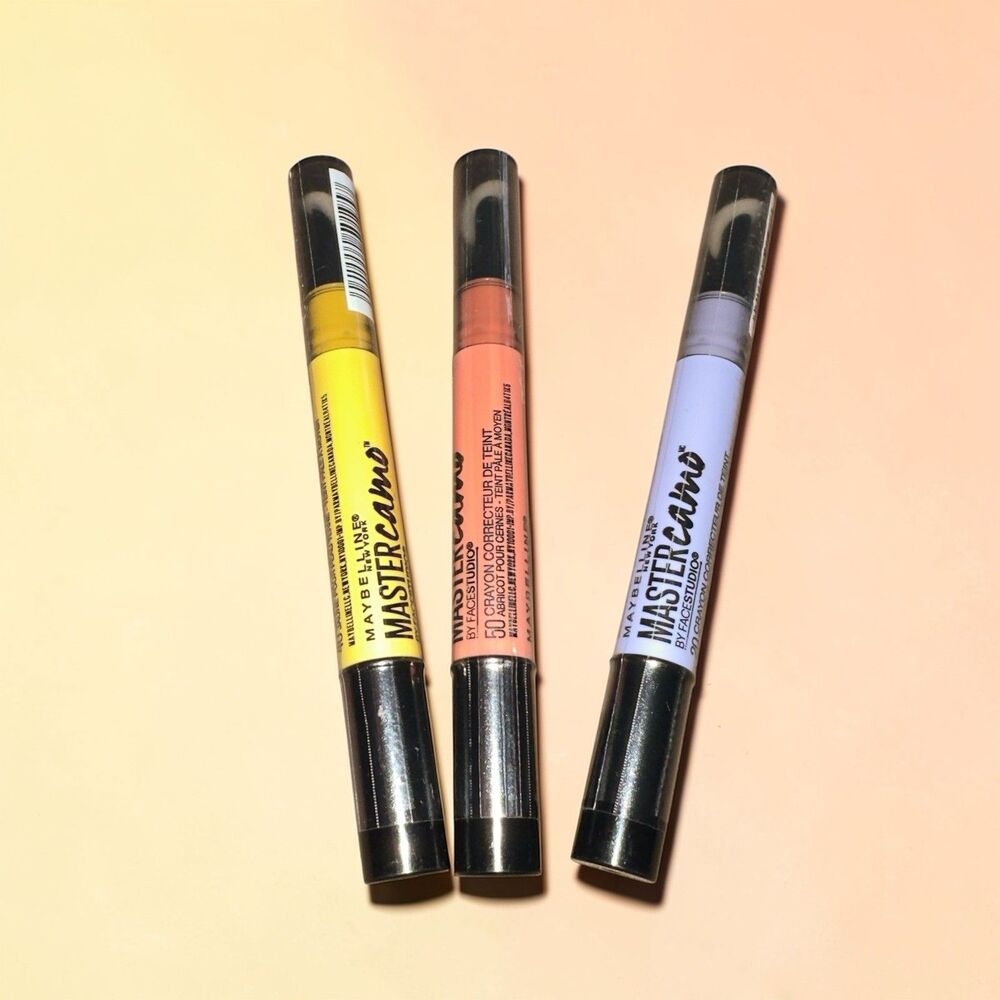 Maybelline Master Camo Color Correcting Pen Set of 3 Concealer Makeup Multi Pack